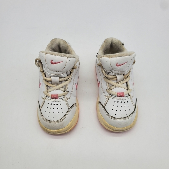 Nike Shoes Baby 7C Girl Gym Sneaker White Pink #309828-161 Vintage - Picture 12 of 12